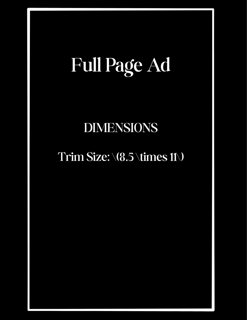 Half Page Advertisement