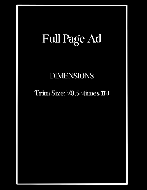 Full Page Advertisement