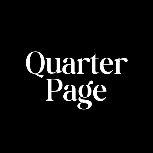 Quarter Page Advertisement